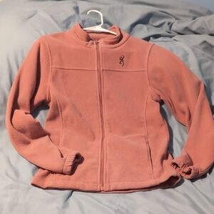 Browning Kids Pink Fleece Jacket Size Large